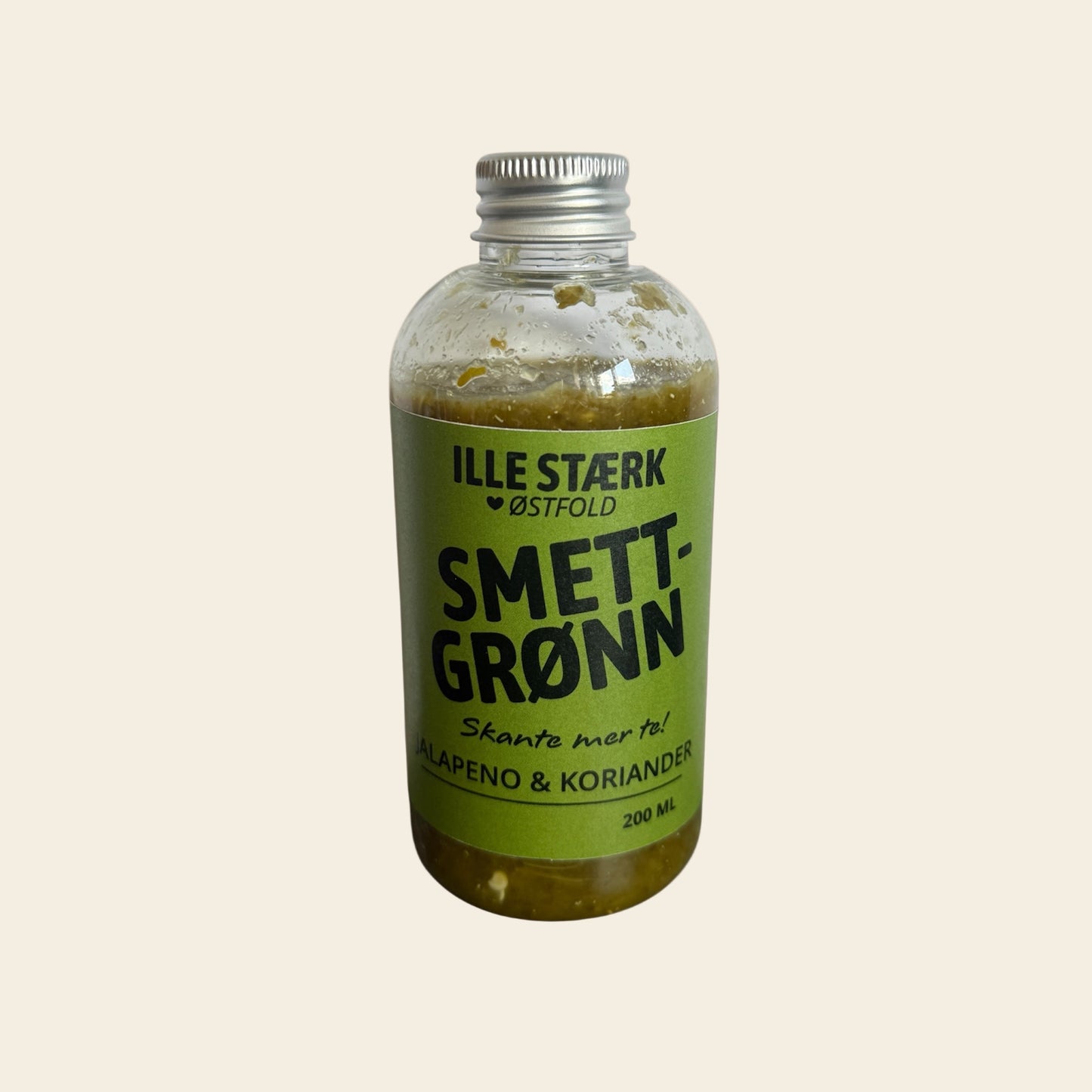 Smettgrønn – grønn chilisaus 200 ml – Østfold Smakskompani
