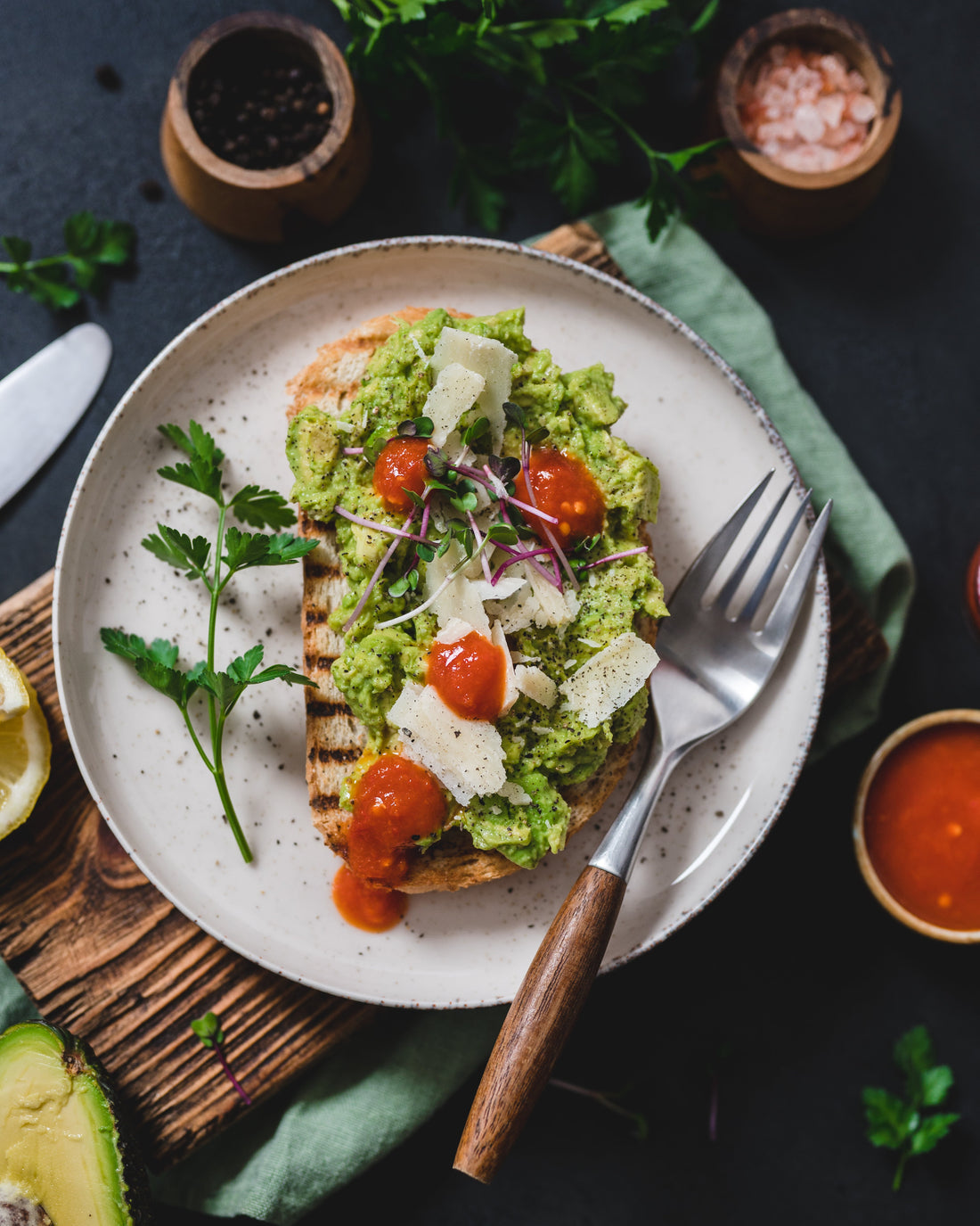 🥑 Avokadotoast med parmesan