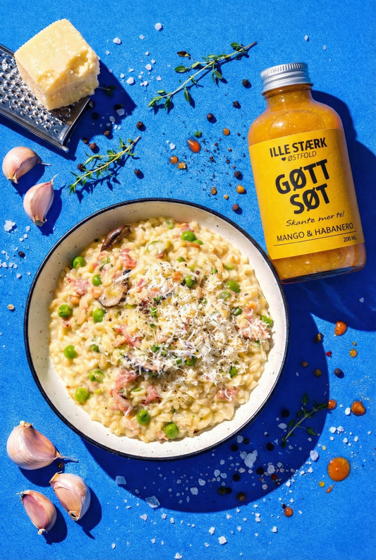 Kremet høstrisotto med bacon og Gøtt Søt (4 personer) 🍂