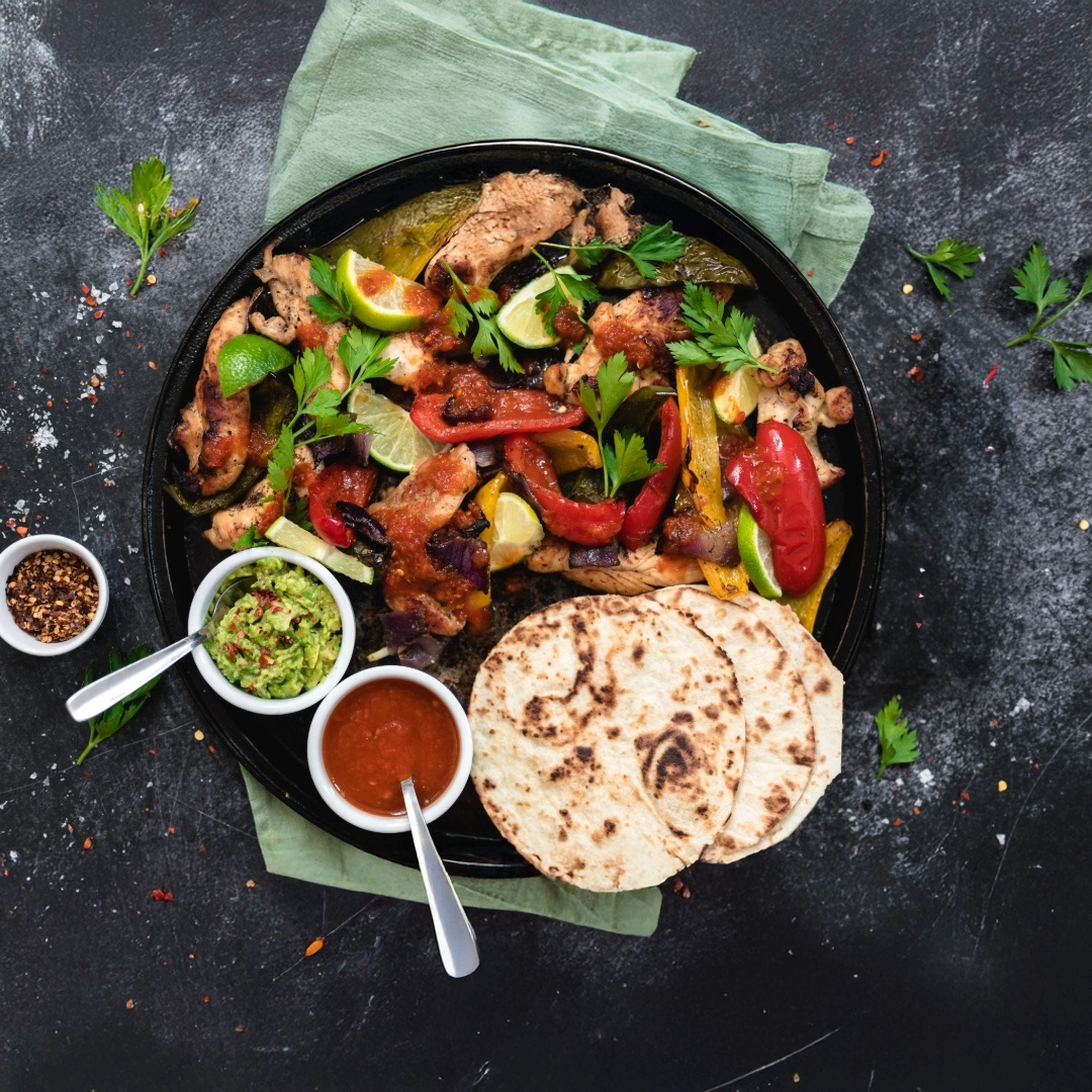 🌶️ Fajitas med Fredagsdæsj og chilisaus