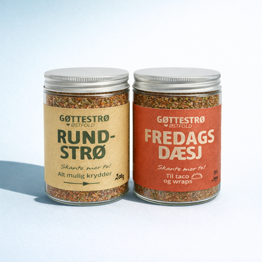 Krydderpakke til taco og hverdagsmat med Fredagsdæsj og Rundstrø